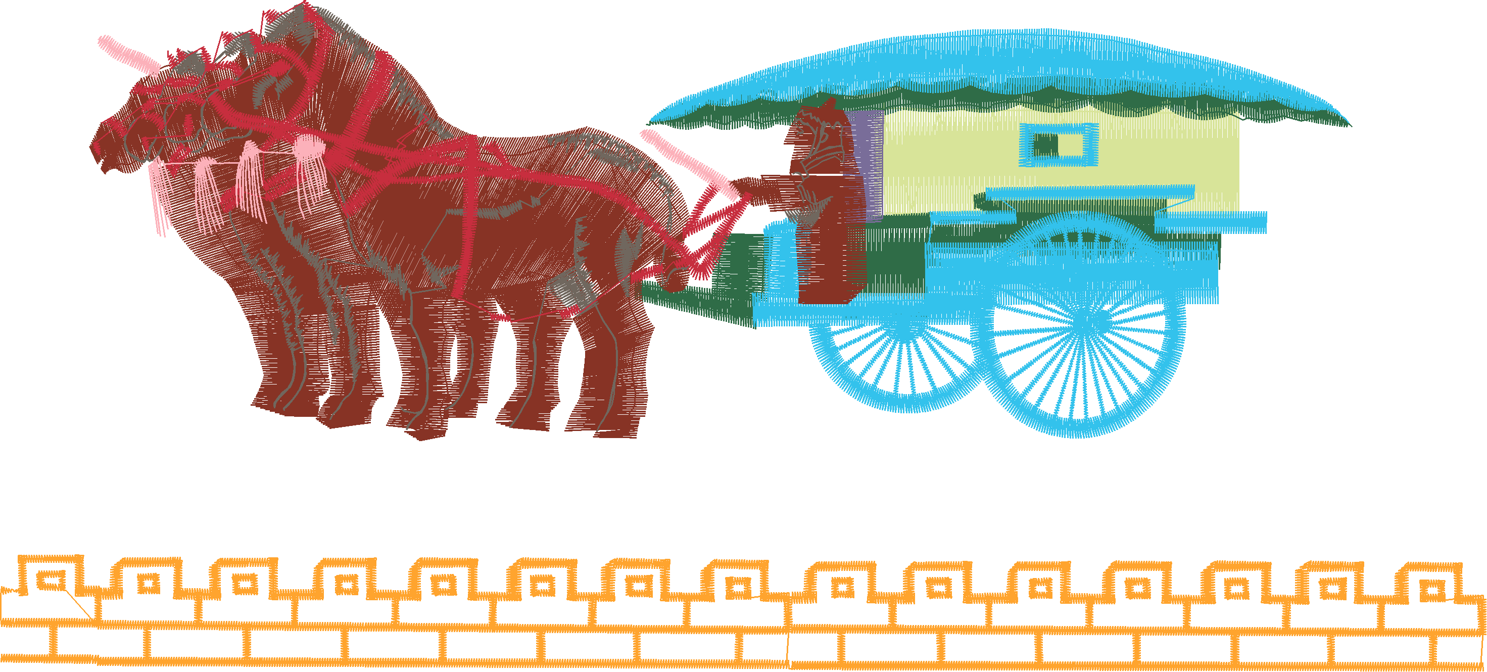 Ox Pulling Cart