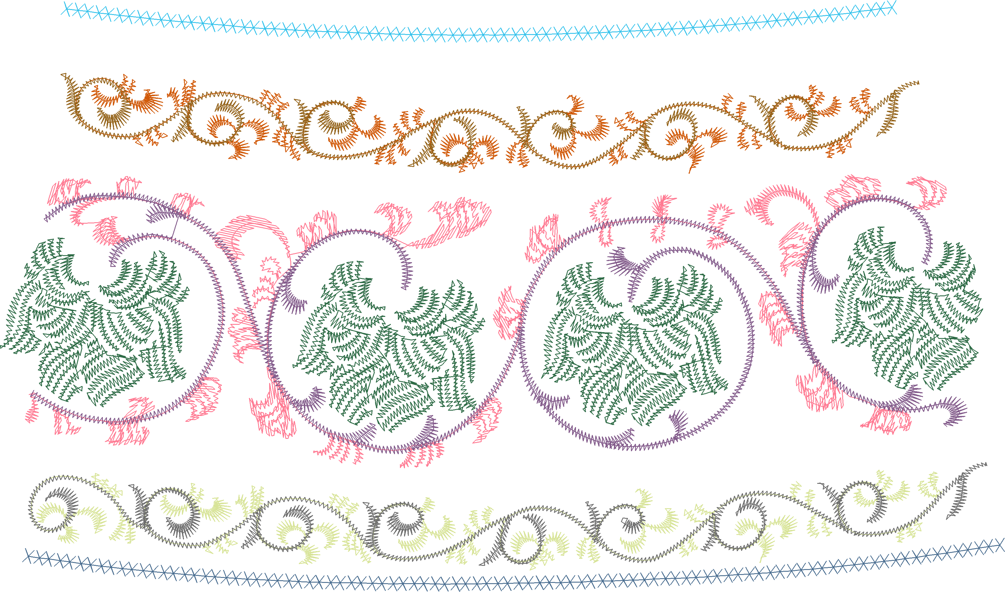 Paisley Border Strip