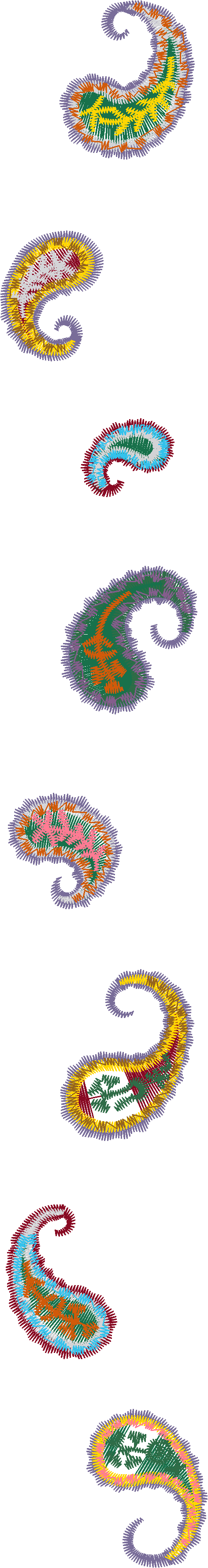 Paisley Drop Border