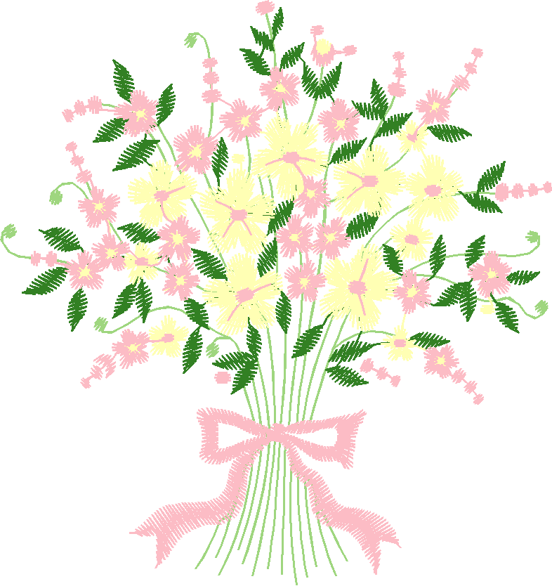 Pink Blossom Bouquet with Bow