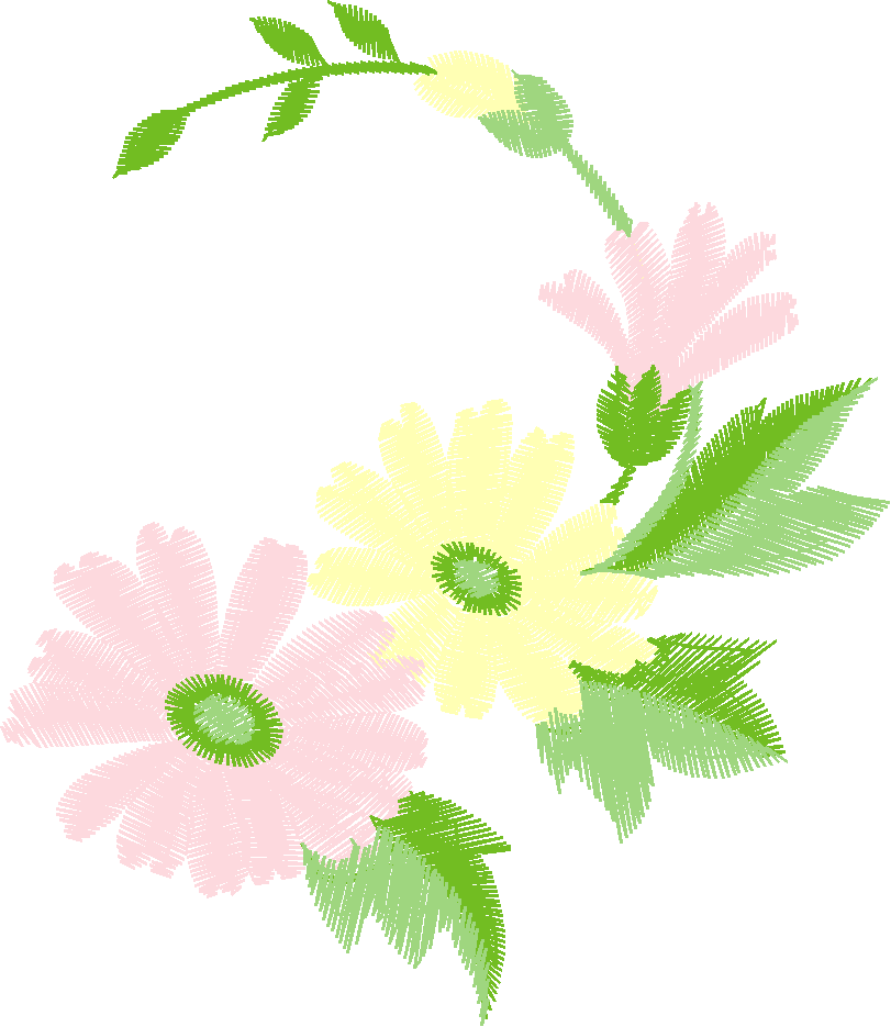 Pink Daisy Crescent Spray