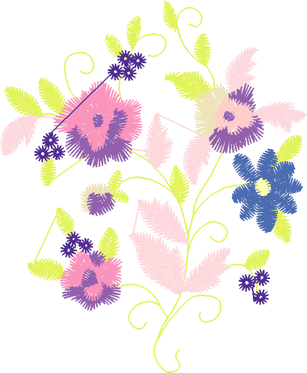 Pink Peony with Blue Butterfly