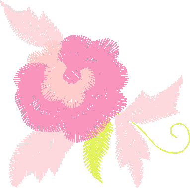 Pink Peony with Leaves