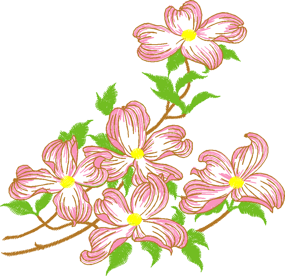 Pink Purple Floral Cluster