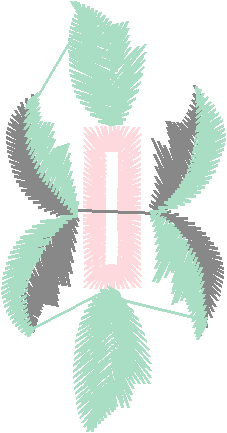 Pink Purple Leaves Motif