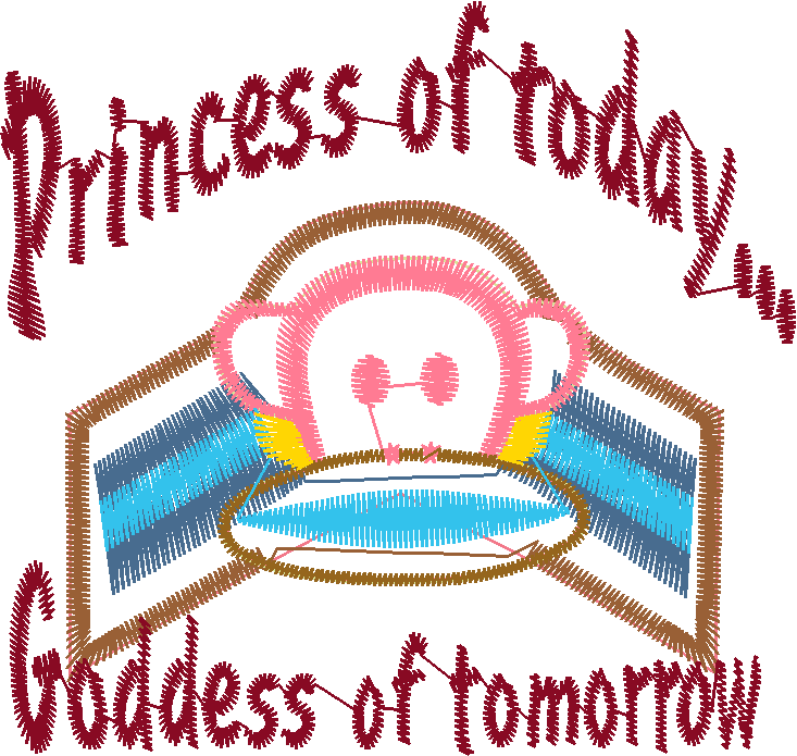 Princess Goddess Text Panel