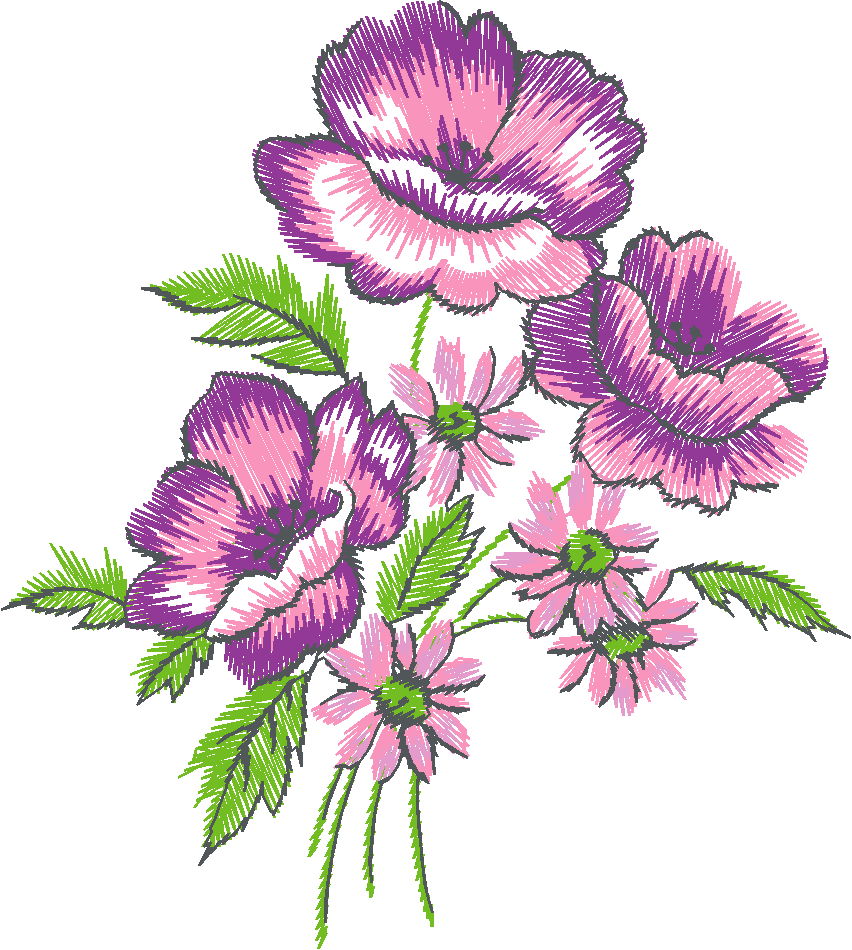 Purple Anemone Bouquet