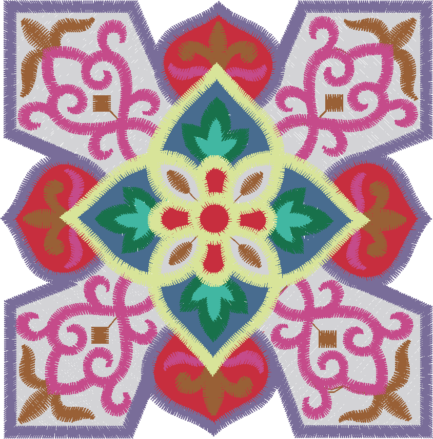 Purple Ornamental Mandala