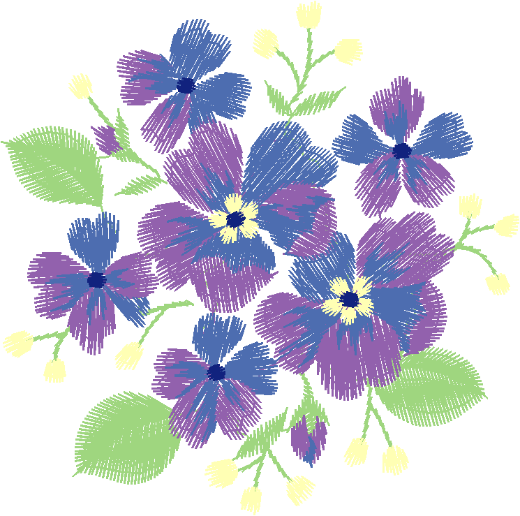 Purple Violet Posy