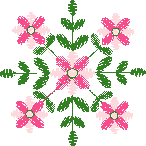 Rainbow Floral Spray