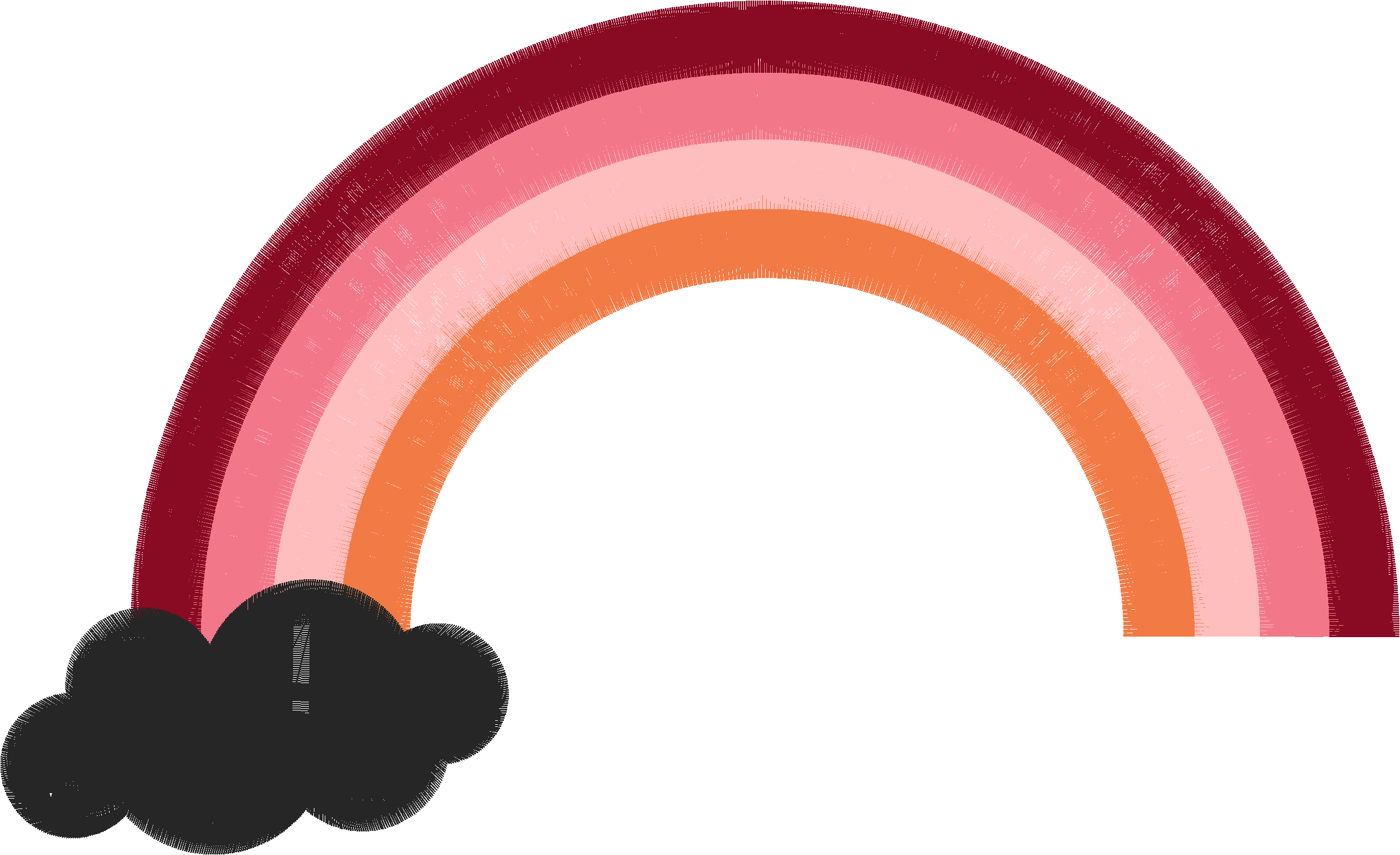 Rainbow with Cloud
