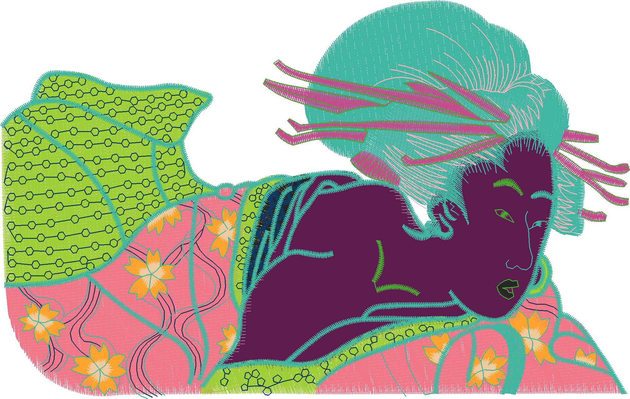 Reclining Lady Panel