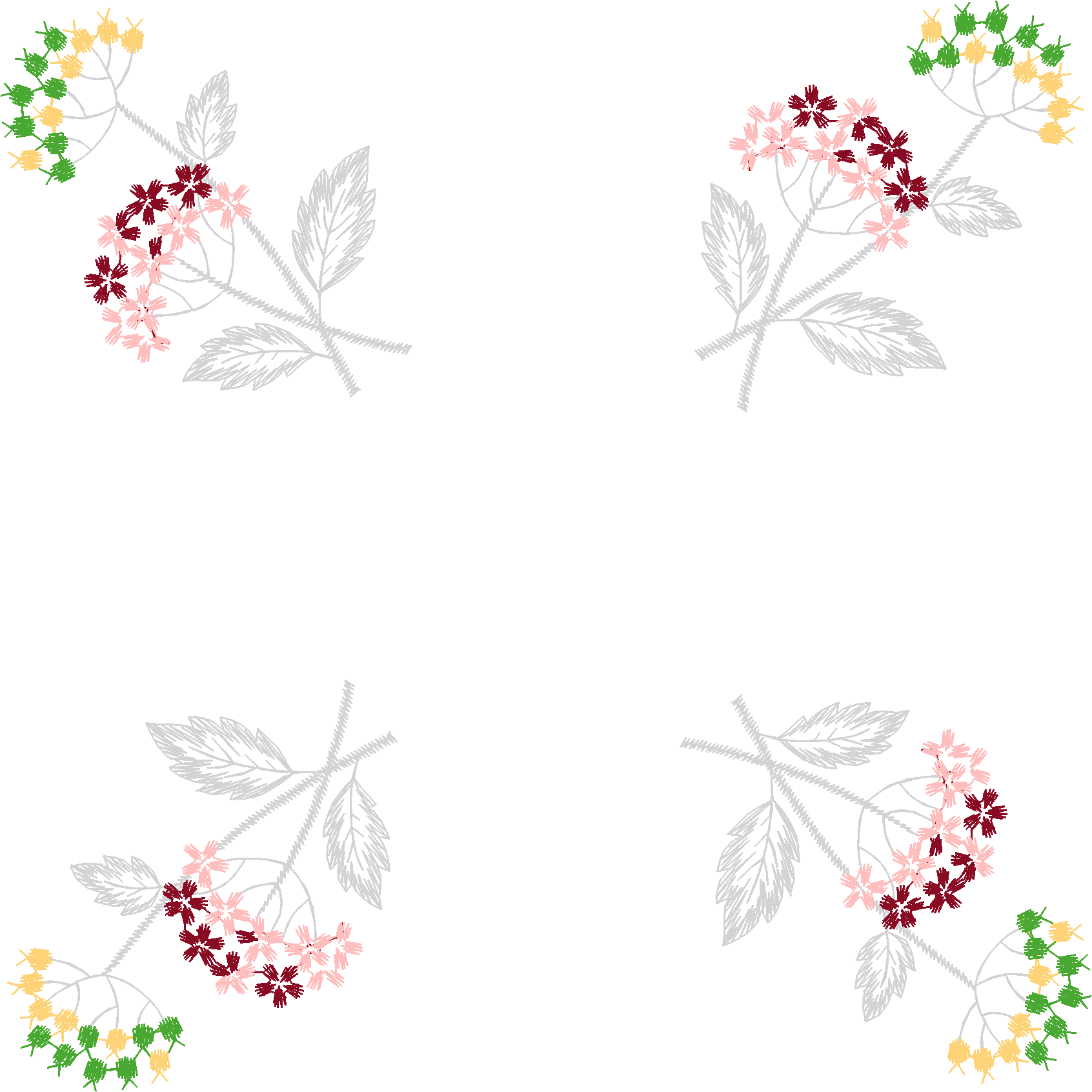 Scattered Leaf Sprigs