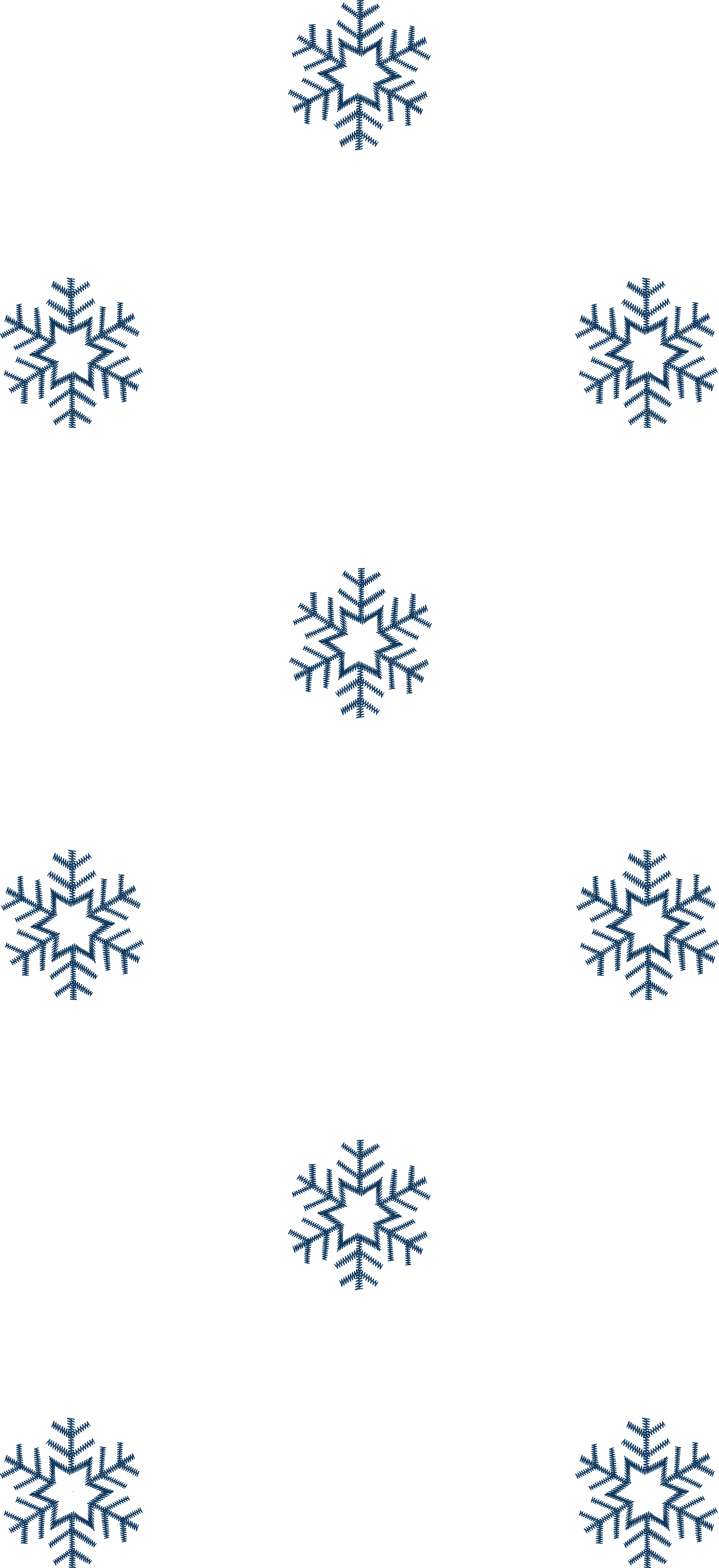 Snowflake Vertical Border