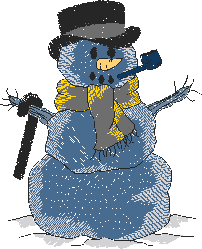 Snowman with Top Hat
