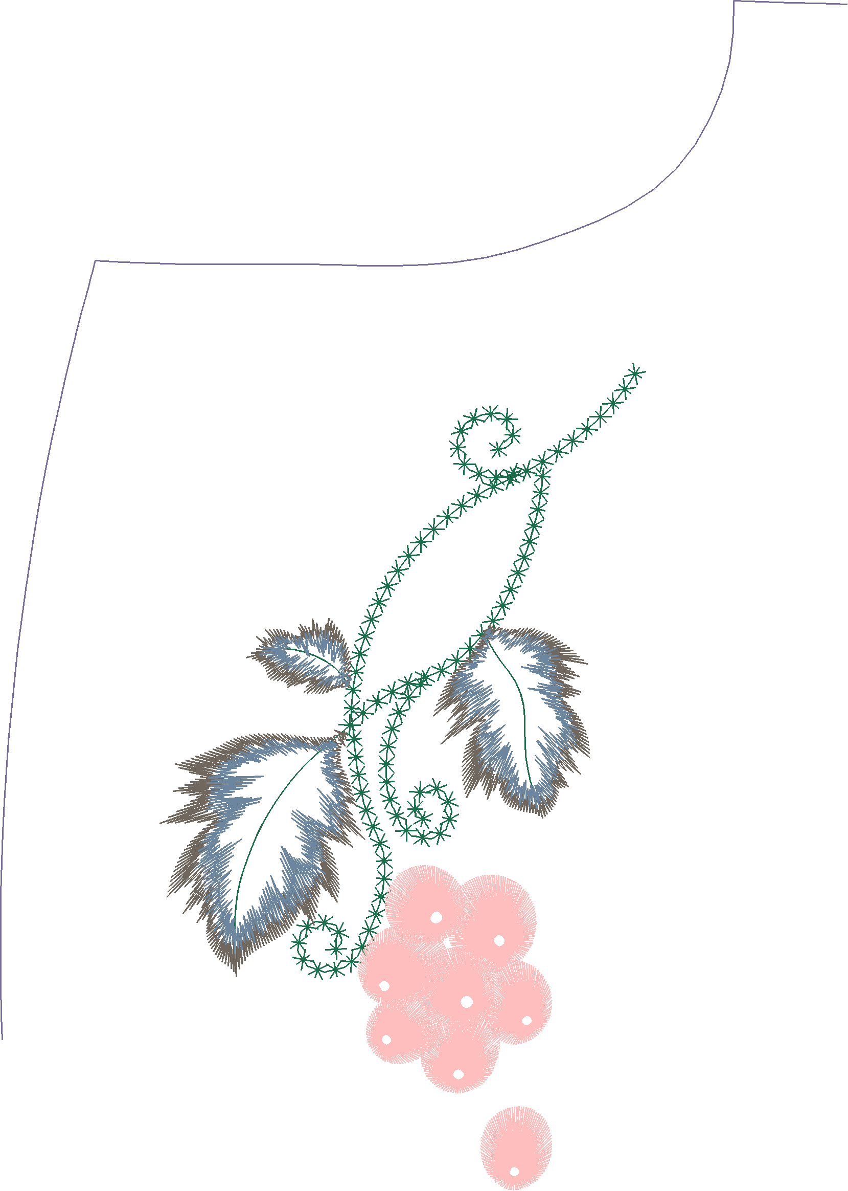 Strawberry Circle Motif