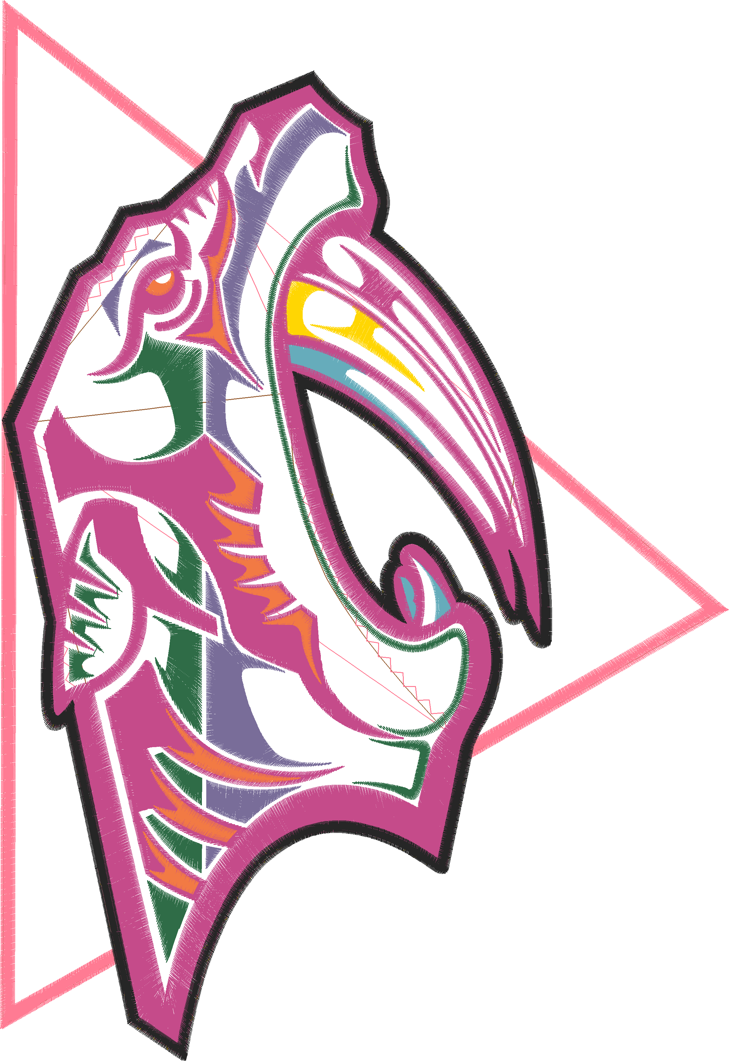Stylized Winged Emblem
