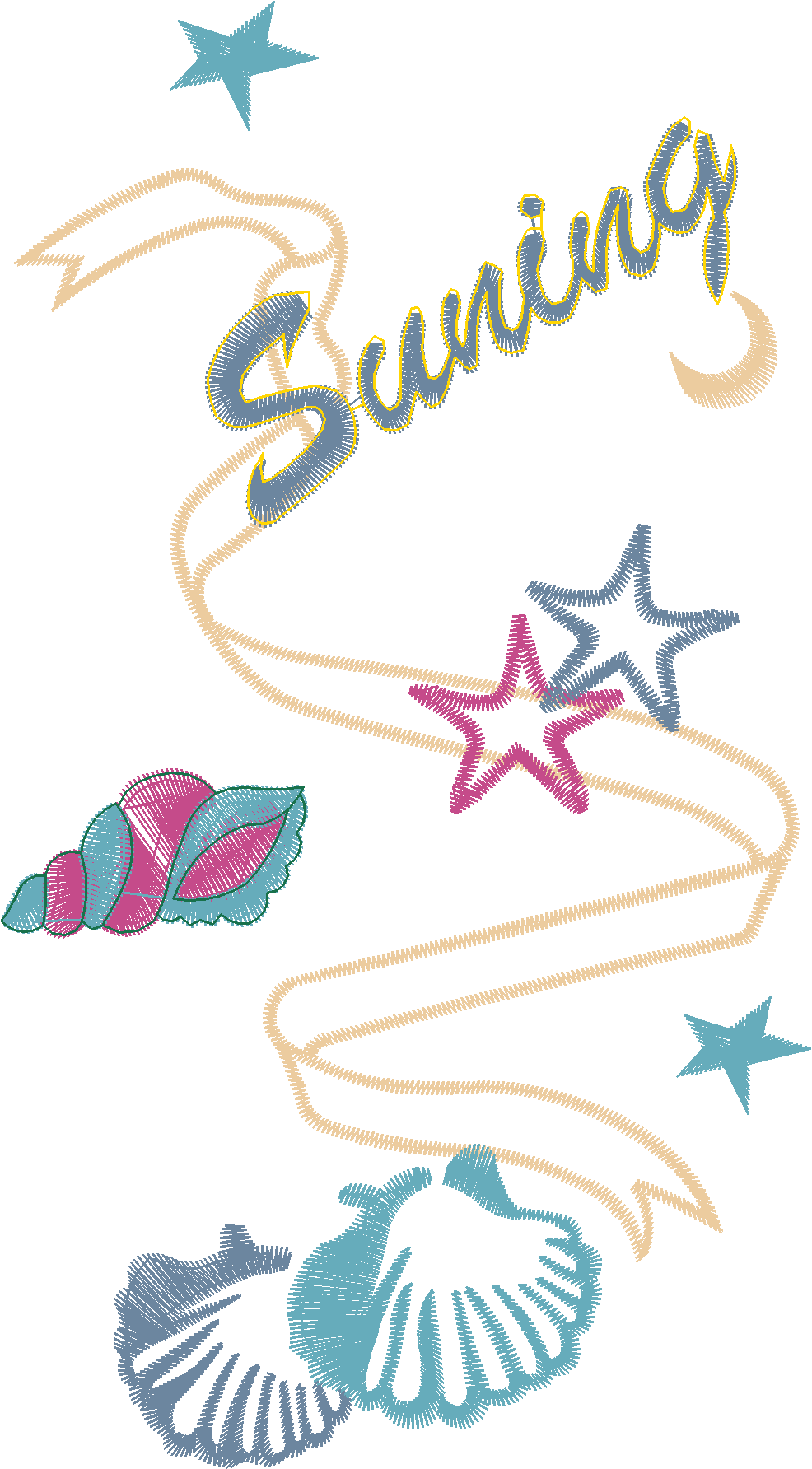 Swing Ribbon Star Motif