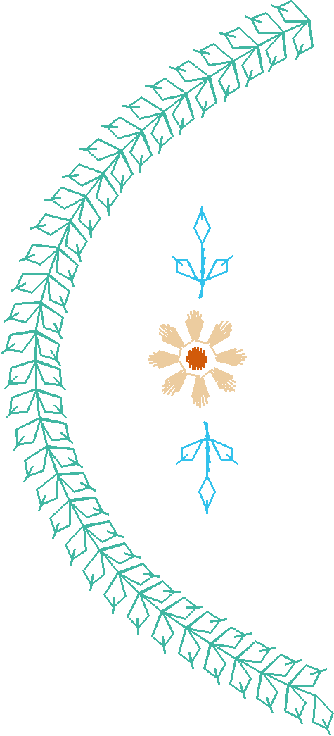 Symmetric Snowflake Panel