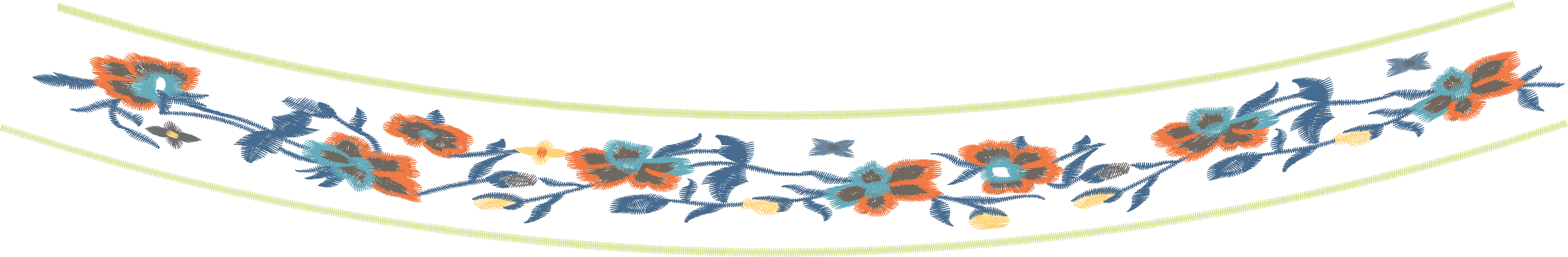 Thin Floral Border