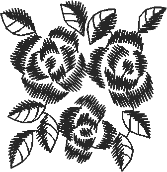 Triple Rose Lace Panel