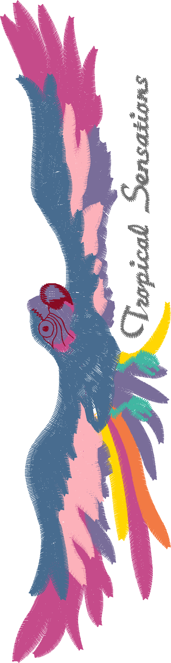 Tropical Bird with Text