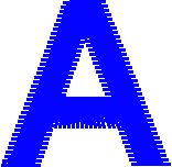 Uppercase Letter A – Font Style 2