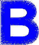 Uppercase Letter B – Font Style 2