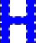 Uppercase Letter H – Font Style 2