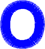 Uppercase Letter O – Font Style 2