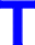 Uppercase Letter T – Font Style 2