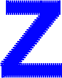 Uppercase Letter Z – Font Style 2