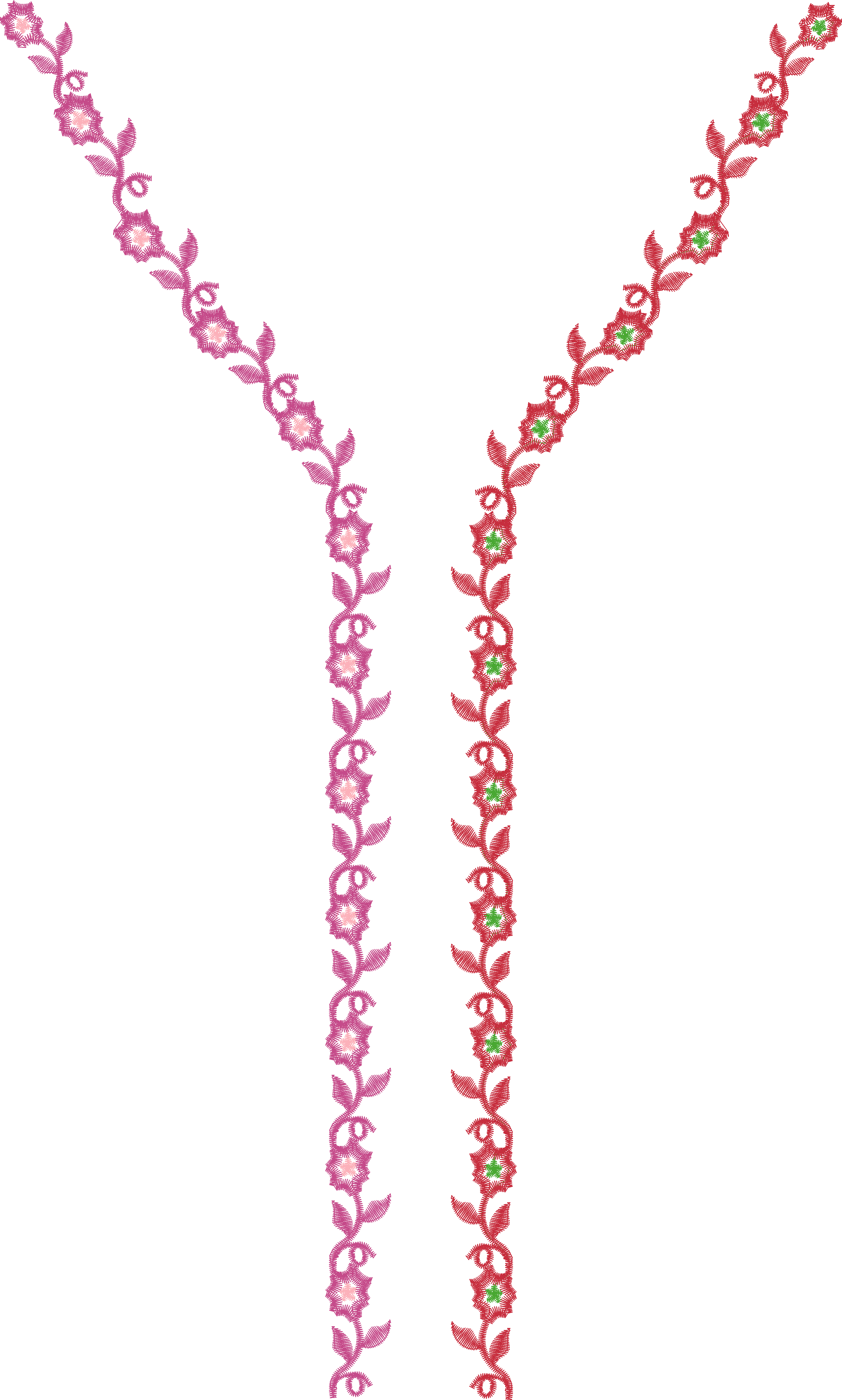 Vertical Vine Motif