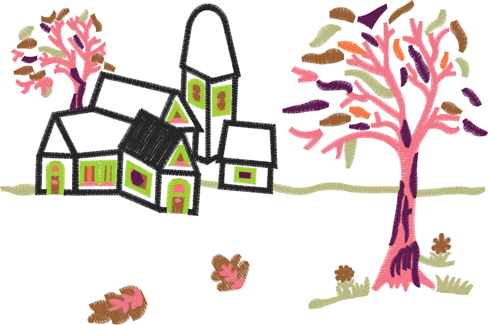 Village House Scene
