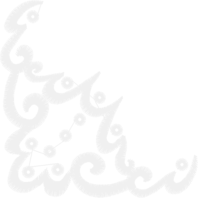 White Heart Ornamental Lace Large