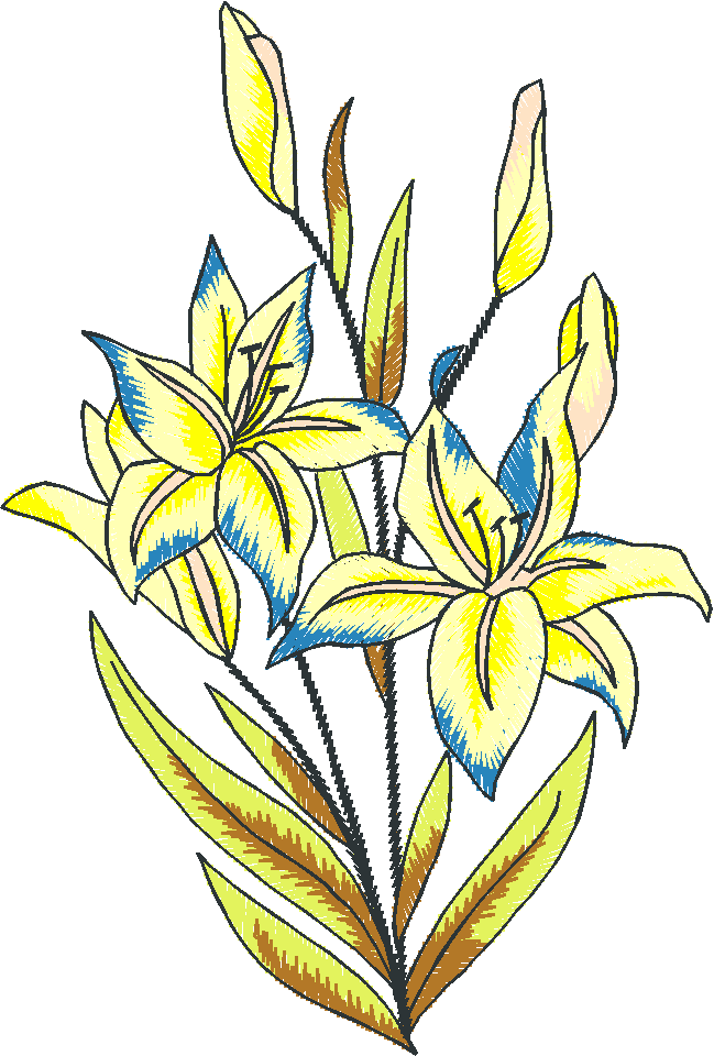 White Lily Cluster