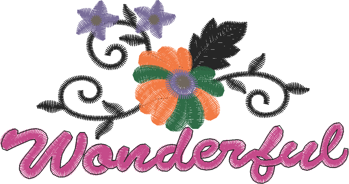 Wonderful Text with Flowers