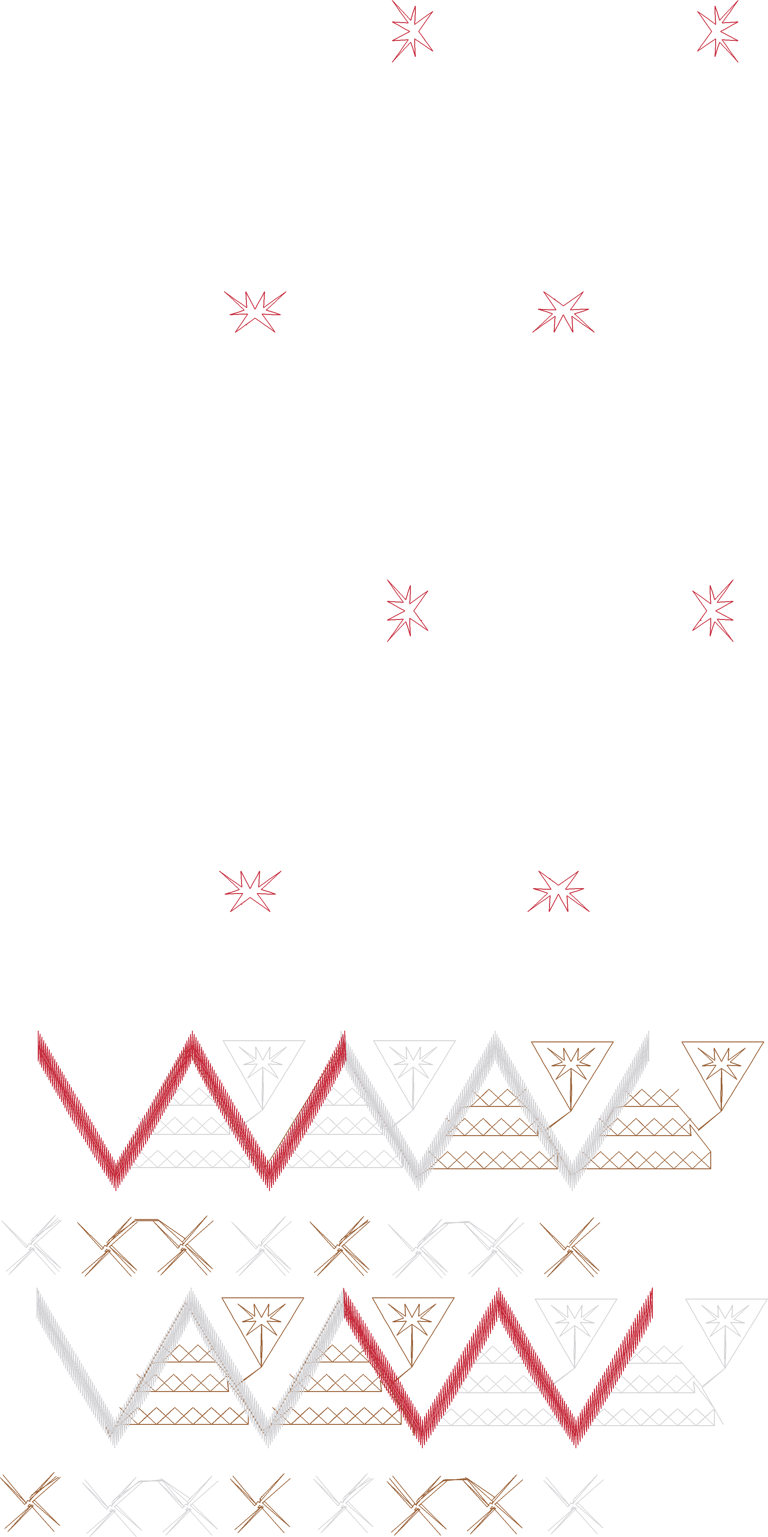 Zigzag Border Motif (Free DST) | Stitchopia